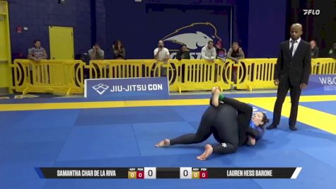 Lauren Hess Barone vs Samantha Char De La Riva 2025 Pan IBJJF Jiu-Jitsu No-Gi Championship
