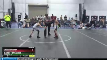 56 lbs Round 5 (8 Team) - Jaisen Sharma, Warhawks Black vs Damien Hernandez, Mavericks