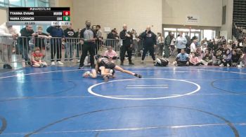 65 lbs Rr Rnd 2 - Tyanna Evans, MGW Black Widows - Girls vs Vaira Connor, Lady Assassins - Girls