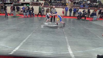 120_B lbs Round Of 64 - Matthew Keefe, Franklin Regional vs Levi Myers, Sharpsville