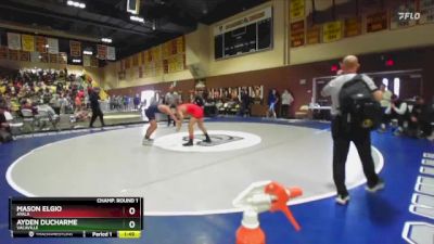 150 lbs Champ. Round 2 - Mason Elgio, Ayala vs Ayden Ducharme, Vacaville