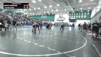 132 lbs Champ. Round 1 - Arayik Vardanyan, Burbank vs Jacob Lopez, Pacifica/Oxnard