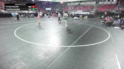 D3-190 lbs Champ. Round 1 - Colton Hagner, Laconia vs Kyler Walske, Mishicot