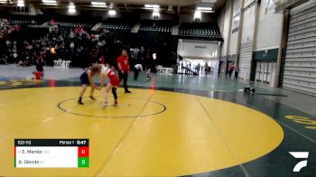 103-113 lbs 2nd Place Match - Elizabeth Menke, Sutherland Wrestling Club vs Brooklyn Glende, Sedgwick County