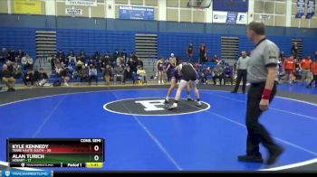 182 lbs 2nd Wrestleback (8 Team) - Kyle Kennedy, Terre Haute South vs Alan Turich, Hobart