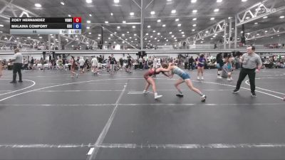 95 lbs Round 5 (6 Team) - Zoey Hernandez, Venom Girls WC vs Malaina Comfort, Kraken Dream Crushers