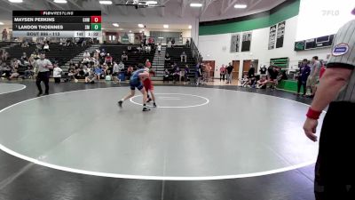 113 lbs 1st Place Match - Landon Thoennes, St. Michael-Albertville vs Maysen Perkins, Greater Heights Wrestling