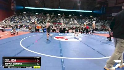 4A-195 lbs Semifinal - Trevor Eldridge, Cheyenne East vs Noah Sides, Natrona County