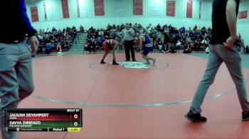 150 lbs Quarterfinal - Savva DiRienzo, Poland Seminary vs Jaijuan Deyampert, Shaw