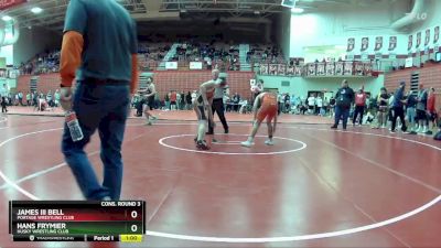 138 lbs Cons. Round 3 - James Iii Bell, Portage Wrestling Club vs Hans Frymier, Husky Wrestling Club