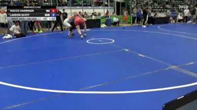 190 lbs Cons. Quarters - Rocco Hadwiger, Premier Wrestling Center vs Landon Scott, Doomsday