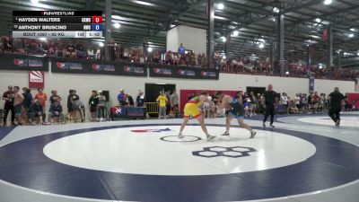 92 kg Champ. Rd Of 32 - Hayden Walters, Cliff Keen Wrestling Club vs Anthony Bruscino, Navy Wrestling Club