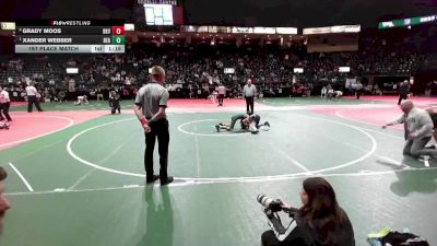 84 lbs 1st Place Match - Xander Webber, BEASTA vs Grady Moos, BKV1
