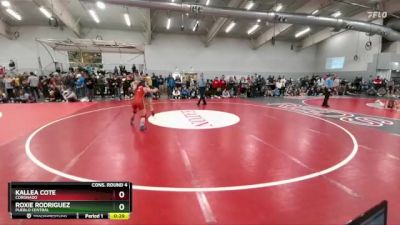 125 lbs Cons. Round 4 - Kallea Cote, Coronado vs Roxie Rodriguez, Pueblo Central