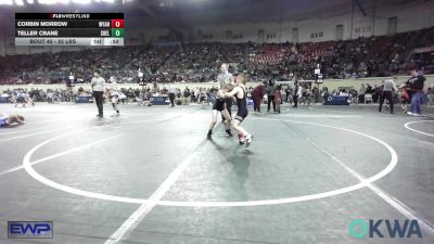 55 lbs Consi Of 16 #2 - Corbin Morrow, Wyandotte Youth Wrestling vs Teller Crane, Shelton Wrestling Academy