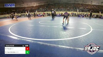 90 lbs Consi Of 8 #2 - Hattie Foust, Tuttle Wrestling vs Rylan Van Winkle, Amped Wrestling Club