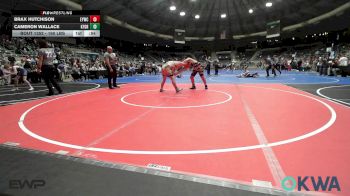 160 lbs Semifinal - Brax Hutchison, Enid Youth Wrestling Club vs Cameron Wallace, Kingfisher YellowJackets