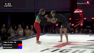 Talita Alencar vs Alex Enriquez Fight to Win 192