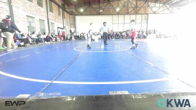 70-73 lbs Rr Rnd 1 - Gatlin Correa, Fort Gibson Youth Wrestling vs JAck Kilgore, Eufaula Ironheads Wrestling Club