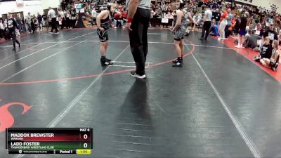 80 lbs Round 5 - Ladd Foster, Thunderbird Wrestling Club vs Maddox Brewster, Warsaw