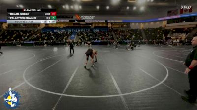155 lbs Quarterfinal - Regan Jensen, Algona vs Falasteen Shalabi, Basehor-Linwood HS