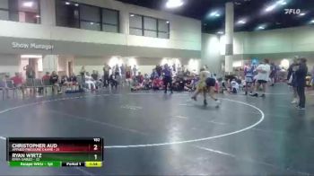 182 lbs Placement Matches (16 Team) - Ryan Wirtz, Iowa Gables vs Christopher Aud, Applied Pressure X Kame