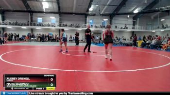 155 lbs Semifinal - Audrey Driskell, Eureka vs Maria Elizondo, Iowa Central Community College