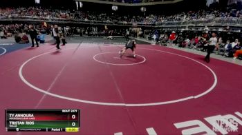 6A 126 lbs 5th Place Match - Tristan Rios, Willis vs Ty Annoura, Houston Clear Lake