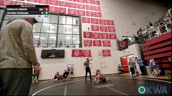 55 lbs Quarterfinal - Emmalyn Gibson, Wolfpak Wrestling vs Arturo Pastrana, Tuttle Wrestling