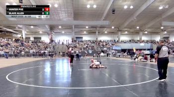 A 120 lbs Quarterfinal - Blake Allen, Gibbs High School vs Hunter Poe, Signal Mountain High School