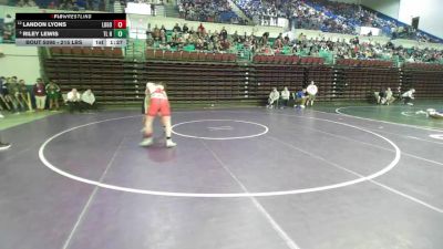 215 lbs Round Of 16 - Landon Lyons, Lugoff-Elgin vs Riley Lewis, TL Hanna