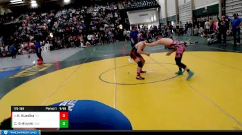 176-188 lbs Quarterfinal - Konrad Kuzelka, Fairbury vs Conner Grose-Bryner, Nebraska Titans