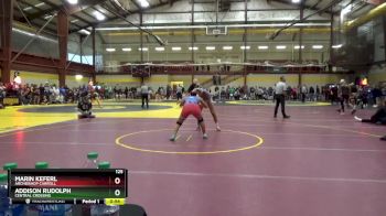 125 lbs Cons. Round 3 - Marin Keferl, Archbishop Carroll vs Addison Rudolph, Central Crossing