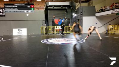 Junior Girls - 145 lbs Cons. Semis - Julia Carranza vs Jaydan Colgan, Temecula Valley High School Wrestling