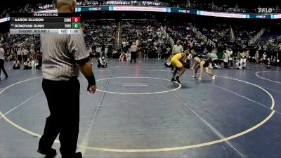 4A 144 lbs Champ. Round 1 - Aaron Ellison, Lumberton vs Donovan Gunn, Topsail