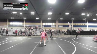 136 lbs Consi Of 8 #1 - Khyla Adams, Scripps Ranch HS vs Gianna Lopez, Rolling Hills WC