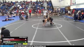 152 lbs Cons. Round 4 - Joaquin Castro, Golden Eagles vs Kaydon Ju, South Torrance High School