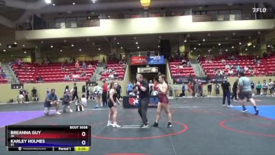 115 lbs Quarterfinal - Breanna Guy, OK vs Karley Holmes, KS