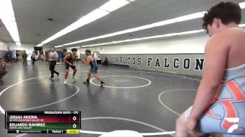 175 lbs Cons. Round 3 - Eduardo Ramirez, Santa Ana Valley vs Jonah Akiona, OC RTC/Fountain Valley HS