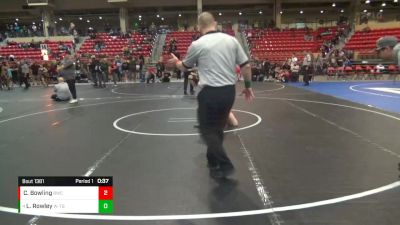 67 lbs Cons. Round 5 - Landon Rowley, WR - Topeka Blue Thunder vs Caden Bowling, Blackwell Wrestling Club