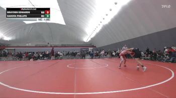 125 lbs Champ. Round 1 - Brayden Edwards, Wabash vs Dakota Phillips, Mount St. Joseph