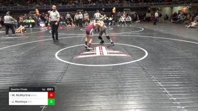 90 lbs Quarterfinal - Maxon McMurtrie, Bradford vs Julian Montoya, Williamsport