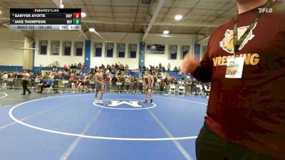 165 lbs Quarterfinal - Sawyer Ayotte, Shepherd Hill vs Jake Thompson, Weymouth