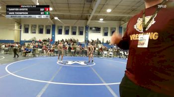 165 lbs Quarterfinal - Sawyer Ayotte, Shepherd Hill vs Jake Thompson, Weymouth