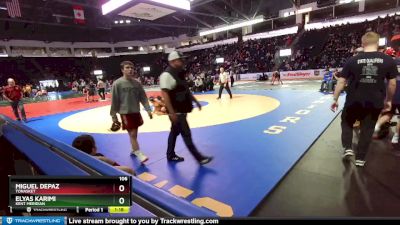 106 lbs Champ. Round 2 - Miguel Depaz, Tonasket vs Elyas Karimi, Kent Meridian