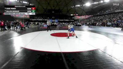 Boys 4A 120 lbs Cons. Round 1 - Dillon Bonnar, Glacier Peak vs Jose Perez, Hazen