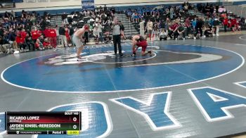 189 lbs Champ. Round 2 - Jayden Kinsel-Rereddondo, Two Rivers vs Ricardo Lopez, Richfield