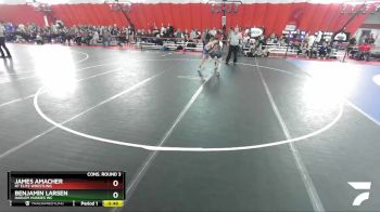 160 lbs Cons. Round 3 - James Amacher, RT Elite Wrestling vs Benjamin Larsen, Harlem Huskies WC