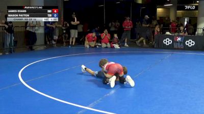 63 lbs Champ. Rd Of 16 - James Evans, Bartlesville Wrestling Club vs Mason Payton, Team Indiana