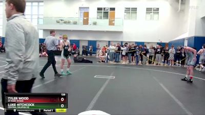 126 lbs Cons. Round 1 - Tyler Wood, St Mary Ryken vs Luke Hitchcock, Central Dauphin HS